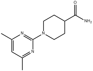 1-(4,6-二甲基嘧啶-2-基)哌啶-4-甲酰胺 结构式