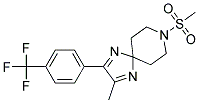 2-METHYL-8-(METHYLSULFONYL)-3-[4-(TRIFLUOROMETHYL)PHENYL]-1,4,8-TRIAZASPIRO[4.5]DECA-1,3-DIENE 结构式