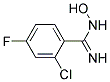 2-CHLORO-4-FLUORO-N-HYDROXY-BENZAMIDINE 结构式