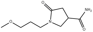 1-(3-METHOXYPROPYL)-5-OXOPYRROLIDINE-3-CARBOXAMIDE 结构式