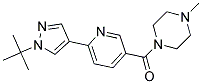 1-([6-(1-TERT-BUTYL-1H-PYRAZOL-4-YL)PYRIDIN-3-YL]CARBONYL)-4-METHYLPIPERAZINE 结构式