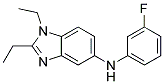 (1,2-DIETHYL-1H-BENZOIMIDAZOL-5-YL)-(3-FLUORO-PHENYL)-AMINE 结构式