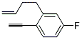 2-But-3-enyl-1-ethynyl-4-fluoro-benzene 结构式