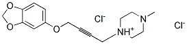 1-[4-(1,3-BENZODIOXOL-5-YLOXY)-2-BUTYNYL]-4-METHYLPIPERAZINIUM DICHLORIDE 结构式