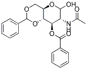 2-Acetamido-3-O-benzoyl-4,6-O-benzylidene-2-deoxy-D-glucopyranoside 结构式