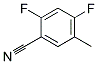 2,4-二氟-5-甲基苯腈 结构式