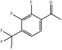 1-[2,3-二氟-4-(三氟甲基)苯基]乙酮 结构式