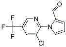 1-[3-Chloro-5-(trifluoromethyl)pyridin-2-yl]-1H-pyrrole-2-carboxaldehyde 结构式