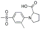 1-[2-Methyl-4-(methylsulphonyl)phenyl]pyrrolidine-2-carboxylic acid 结构式