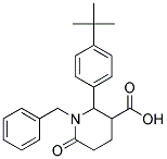 1-Benzyl-2-[4-(tert-butyl)phenyl]-6-oxopiperidine-3-carboxylic acid 结构式