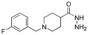 1-(3-Fluorobenzyl)piperidine-4-carbohydrazide 结构式