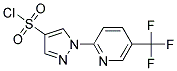 1-[5-(Trifluoromethyl)pyridin-2-yl]-1H-pyrazole-4-sulphonyl chloride 结构式