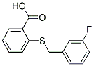 2-(3-Fluorobenzylthio)benzoic acid 结构式