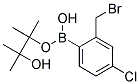 2-(Bromomethyl)-4-chlorobenzeneboronic acid, pinacol ester 结构式