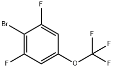 2-溴-1,3-二氟-5-三氟甲氧基苯 结构式