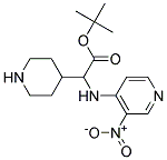1-BOC-(3-NITRO-PYRIDIN-4-YL)-PIPERIDIN-4-YLMETHYL-AMINE 结构式