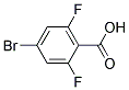 2,6-DIFLUORO-4-BROMOBENZOIC ACID 结构式