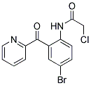 2-[2-(2-chloroacetylamino)-5-bromobenzoyl]pyridine 结构式