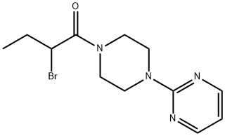 2-[4-(2-溴丁酰)哌嗪-1-基]嘧啶 结构式