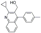 2-Cyclopropyl-4-(4-Methylphenyl)-3-Hydroxymethylquinoline 结构式