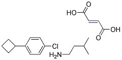 1-(4-Chlorophenyl)-a-(2-Methyl propyl) Cyclobutane Methanamine Fumarate 结构式