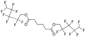 1,6-Hexanedioic acid, bis(2,2,3,3,4,4,5,5-octafluoro)pentyl ester 结构式
