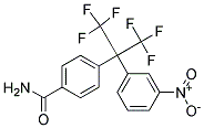2-(3-Nitrophenyl)-2-(4-carbamoylphenyl)hexaflluoropropane 结构式