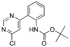 [2-(6-Chloro-pyrimidin-4-yl)-phenyl]-carbamic acid tert-butyl ester 结构式