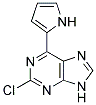 2-chloro-6-(1H-pyrrol-2-yl)-9H-purine 结构式