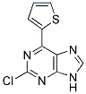 2-chloro-6-thiophen-2-yl-9H-purine 结构式