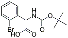 (2-bromophenyl)[(tert-butoxycarbonyl)amino]acetic acid 结构式