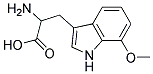 2-amino-3-(7-methoxy-1H-indol-3-yl)propanoic acid 结构式