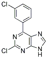 2-chloro-6-(3-chlorophenyl)-9H-purine 结构式