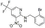 (2-Bromo-benzyl)-(3-nitro-5-trifluoromethyl-pyridin-2-yl)-amine 结构式