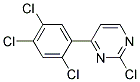 2-Chloro-4-(2,4,5-trichloro-phenyl)-pyrimidine 结构式