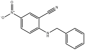 2-(BENZYLAMINO)-5-NITROBENZONITRILE 结构式