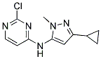 2-chloro-N-(3-cyclopropyl-1-methyl-1H-pyrazol-5-yl)pyrimidin-4-amine 结构式