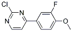 2-Chloro-4-(3-fluoro-4-methoxy-phenyl)-pyrimidine 结构式