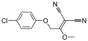 [2-(4-chlorophenoxy)-1-methoxyethylidene]propanedinitrile 结构式