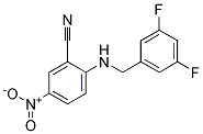2-(3,5-Difluoro-benzylamino)-5-nitro-benzonitrile 结构式