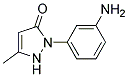 1-(3'-AMINOPHENYL)-3-METHYL-5-PYRAZOLONE 结构式