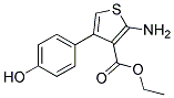 2-AMINO-4-(4-HYDROXY-PHENYL)-THIOPHENE-3-CARBOXYLIC ACID ETHYL ESTER 结构式