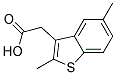 (2,5-DIMETHYLBENZO(B)THIEN-3-YL)ACETICACID 结构式
