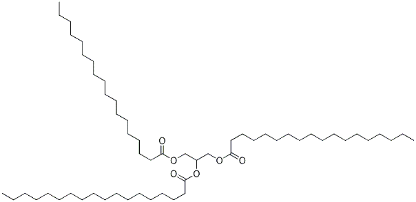 1,2,3-PROPANETRIYLTRISTEARATE 结构式