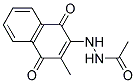 2'-(3-METHYL-1,4-DIOXO-1,4-DIHYDRO-2-NAPHTHYL)ACETOHYDRAZIDE 结构式