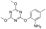 2-(4,6-DIMETHOXY-1,3,5-TRIAZIN-2-YLOXY)-5-METHYLANILINE 结构式