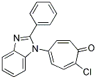 2-CHLORO-5-(2-PHENYL-1-BENZIMIDAZOLYL)-2,4,6-CYCLOHEPTATRIEN-1-ONE 结构式