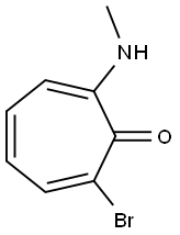 2-BROMO-7-METHYLAMINO-2,4,6-CYCLOHEPTATRIENONE 结构式