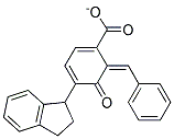 2-BENZYLIDENE-3-OXO-4-INDANYLBENZOATE 结构式