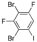 2,4-DIBROMO-3,5-DIFLUOROIODOBENZENE 结构式